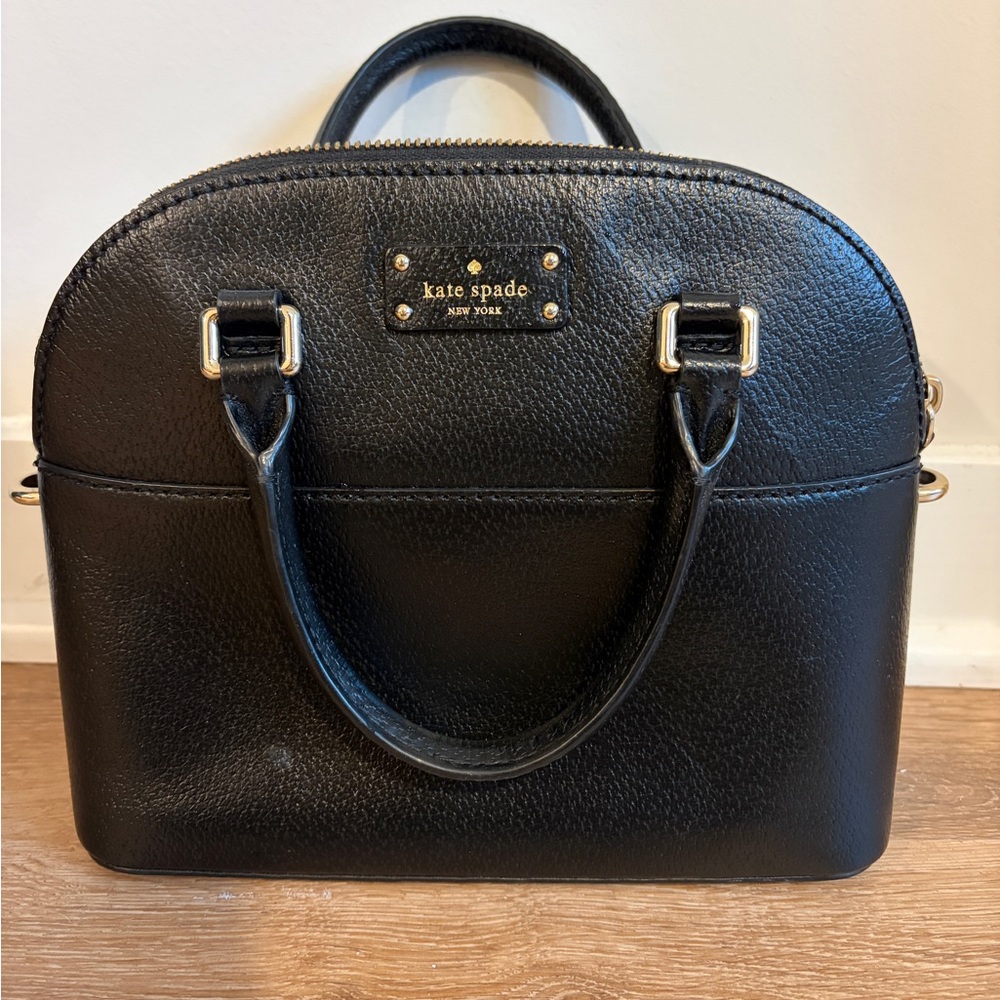 Kate Spade Black Leather Hand Bag